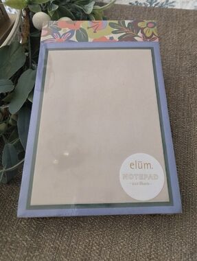 Lavender Floral Border Notepad - 200 Sheets
